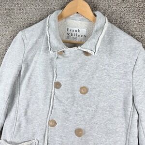Frank & Eileen Lab Belfast Gray Sweatshirt Blazer‎ Jacket Double Breasted XS